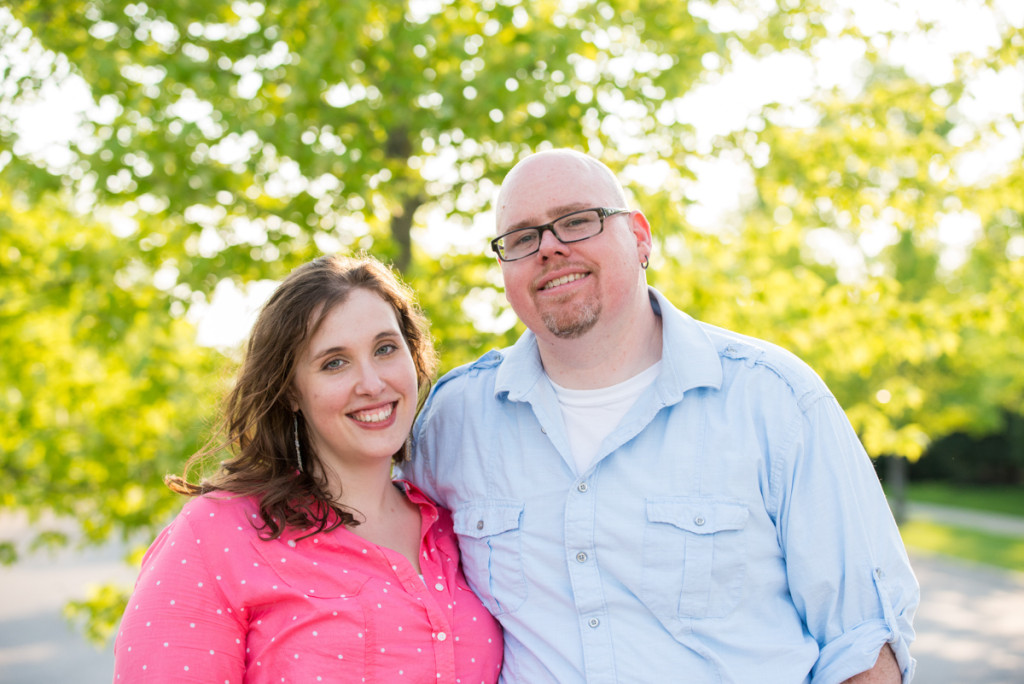 Lindsey and Chris's unicorn hunt engagement session in Medina, MN