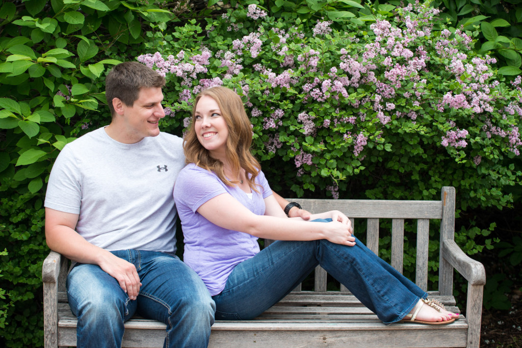 Amanda and Zach's summer engagement at Centennial Lakes Park