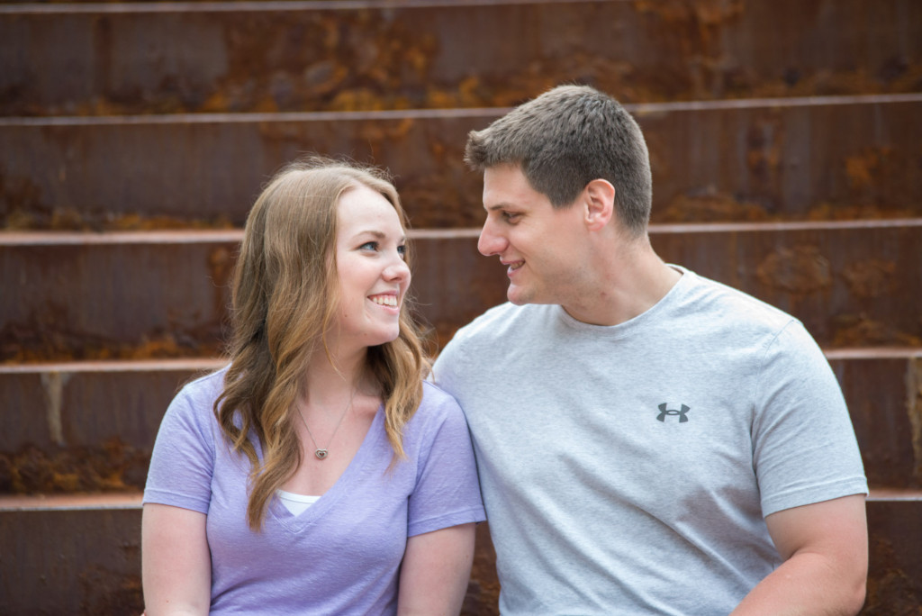 Amanda and Zach's summer engagement at Centennial Lakes Park