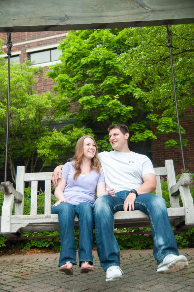 Amanda and Zach's summer engagement at Centennial Lakes Park