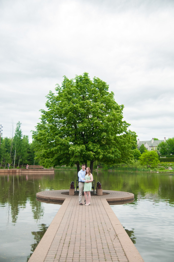 Amanda and Zach's summer engagement at Centennial Lakes Park