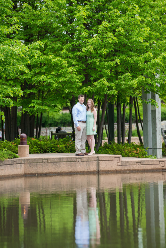 Amanda and Zach's summer engagement at Centennial Lakes Park