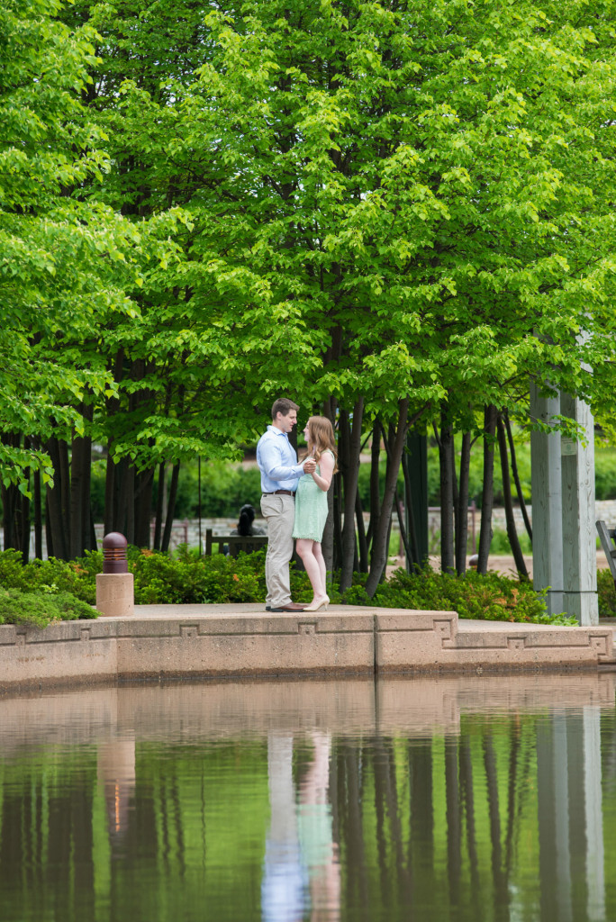 Amanda and Zach's summer engagement at Centennial Lakes Park