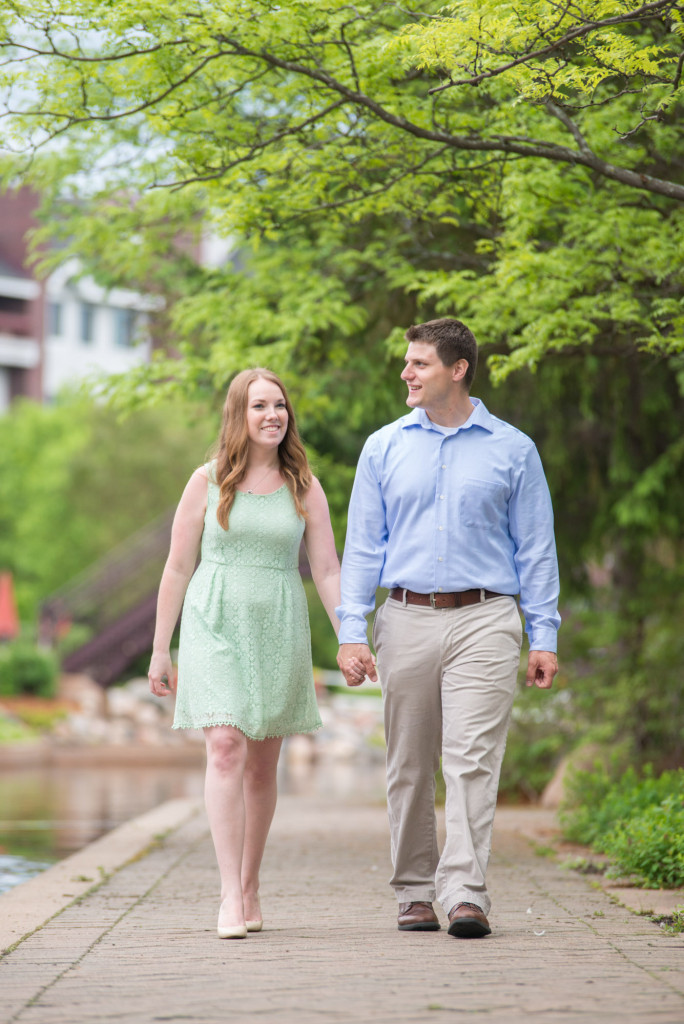 Amanda and Zach's summer engagement at Centennial Lakes Park