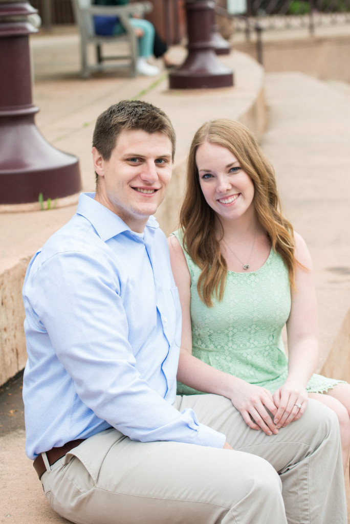 Amanda and Zach's summer engagement at Centennial Lakes Park