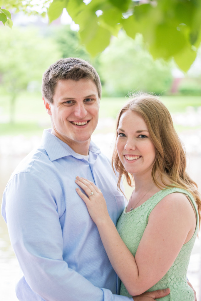 Amanda and Zach's summer engagement at Centennial Lakes Park