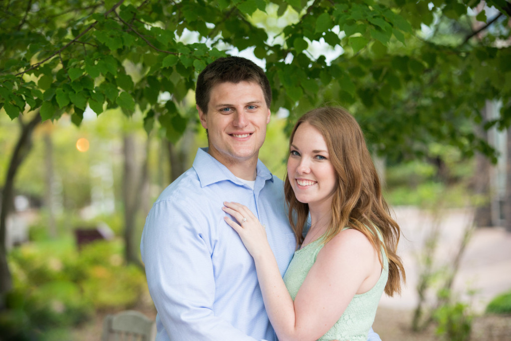 Amanda and Zach's summer engagement at Centennial Lakes Park