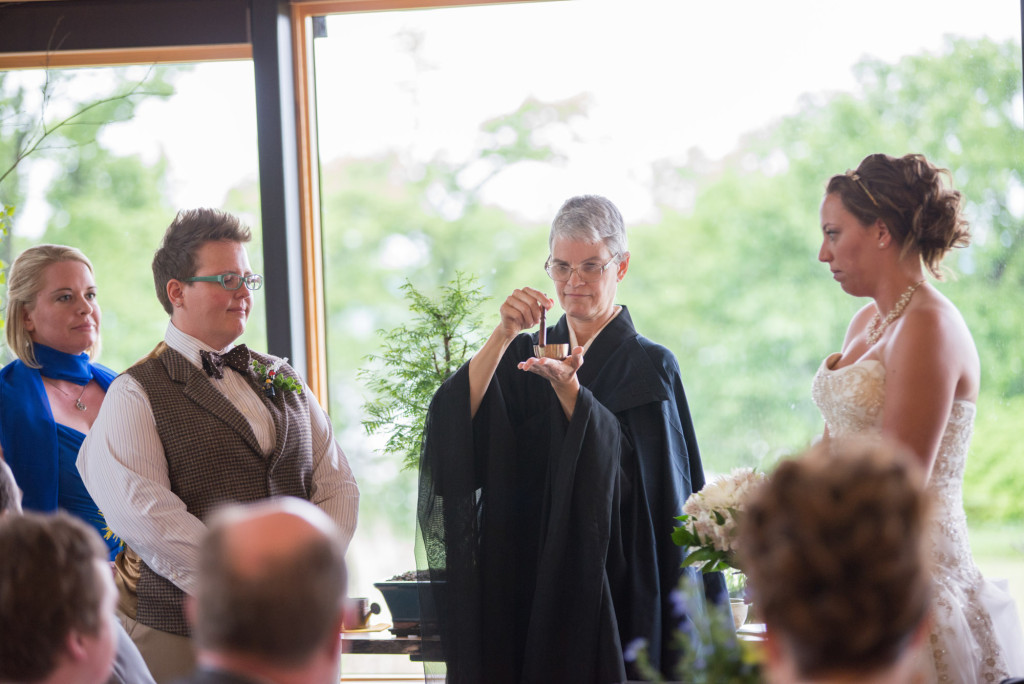 Jessica and Meghan's Buddhist wedding at scenic Spring Lake Park Reserve