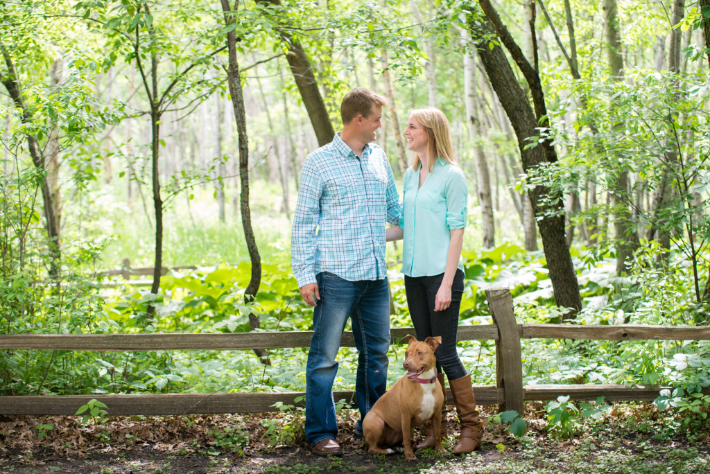 Carly and Todd's summer engagement at Springbrook Nature Center