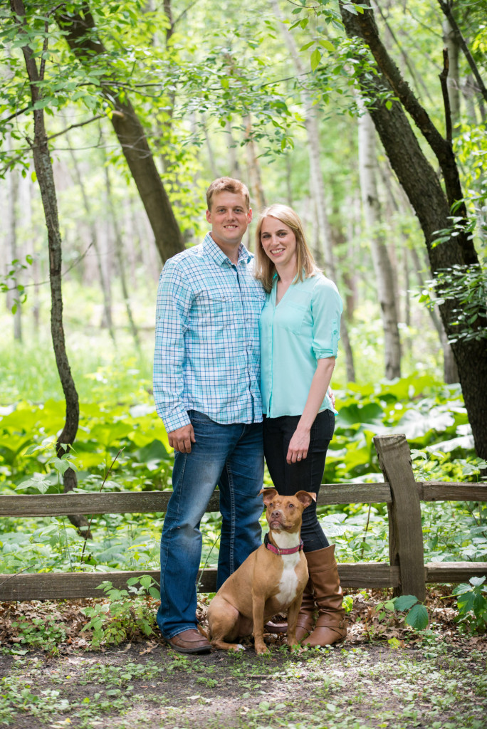 Carly and Todd's summer engagement at Springbrook Nature Center
