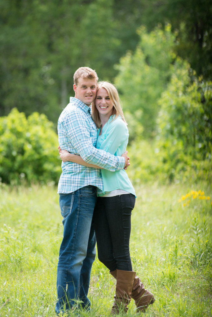 Carly and Todd's summer engagement at Springbrook Nature Center