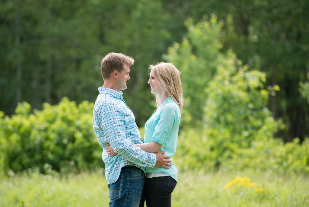 Carly and Todd's summer engagement at Springbrook Nature Center