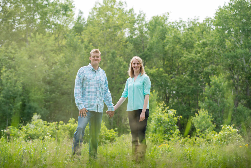 Carly and Todd's summer engagement at Springbrook Nature Center