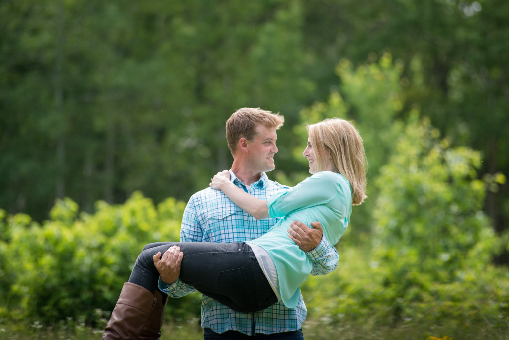 Carly and Todd's summer engagement at Springbrook Nature Center
