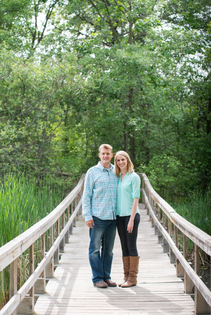 Carly and Todd's summer engagement at Springbrook Nature Center