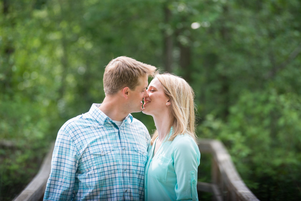 Carly and Todd's summer engagement at Springbrook Nature Center
