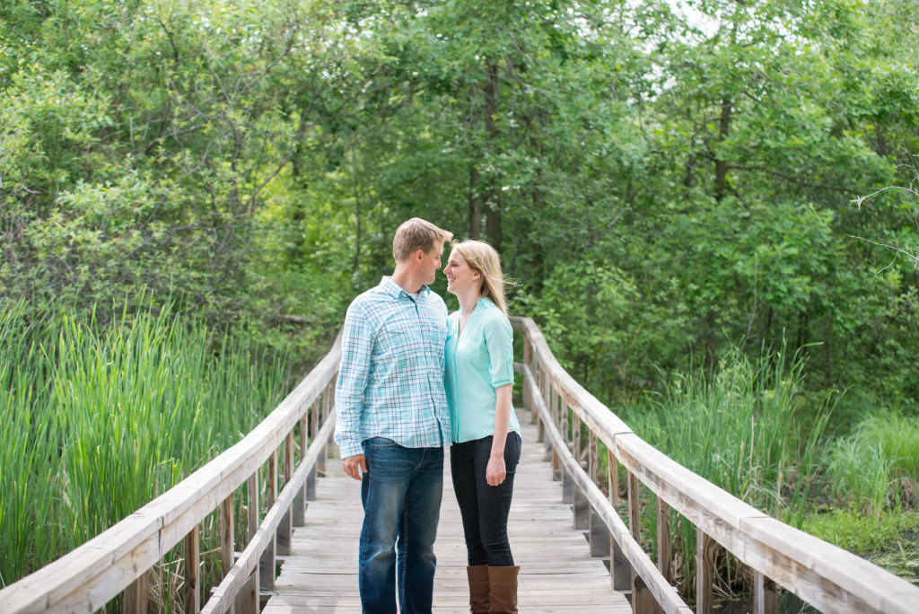 Carly and Todd's summer engagement at Springbrook Nature Center