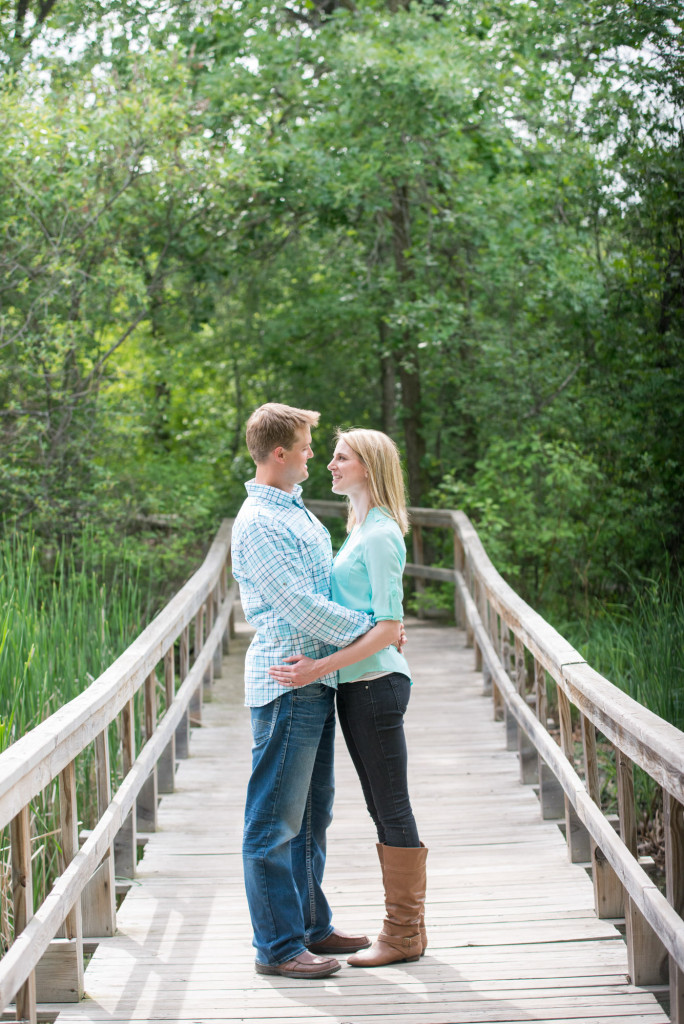 Carly and Todd's summer engagement at Springbrook Nature Center