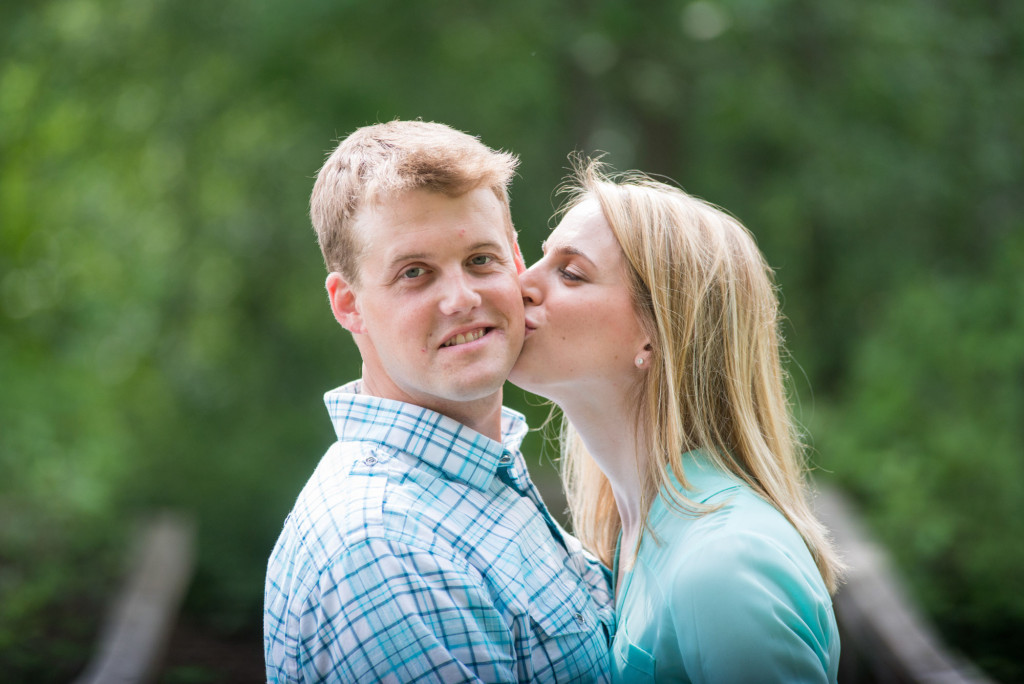 Carly and Todd's summer engagement at Springbrook Nature Center