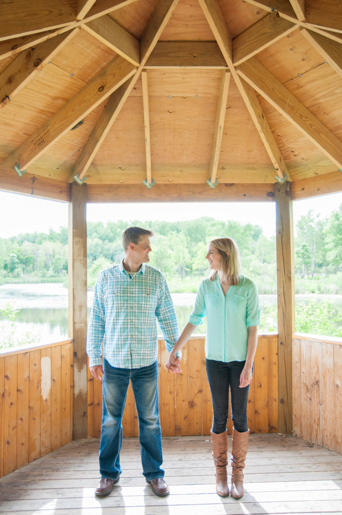Carly and Todd's summer engagement at Springbrook Nature Center