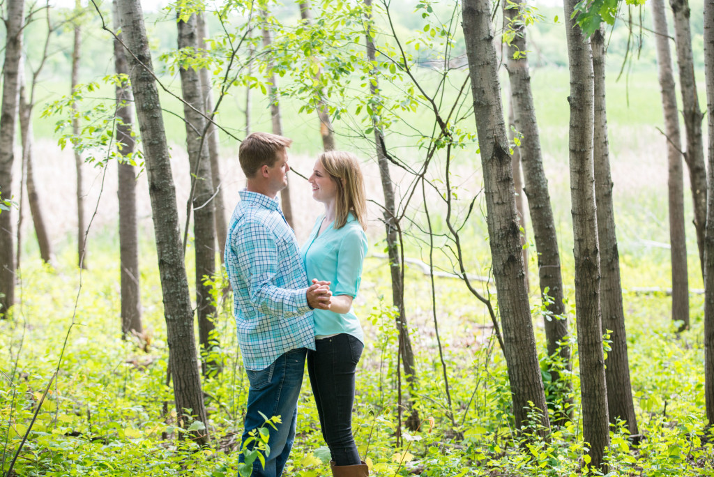 Carly and Todd's summer engagement at Springbrook Nature Center