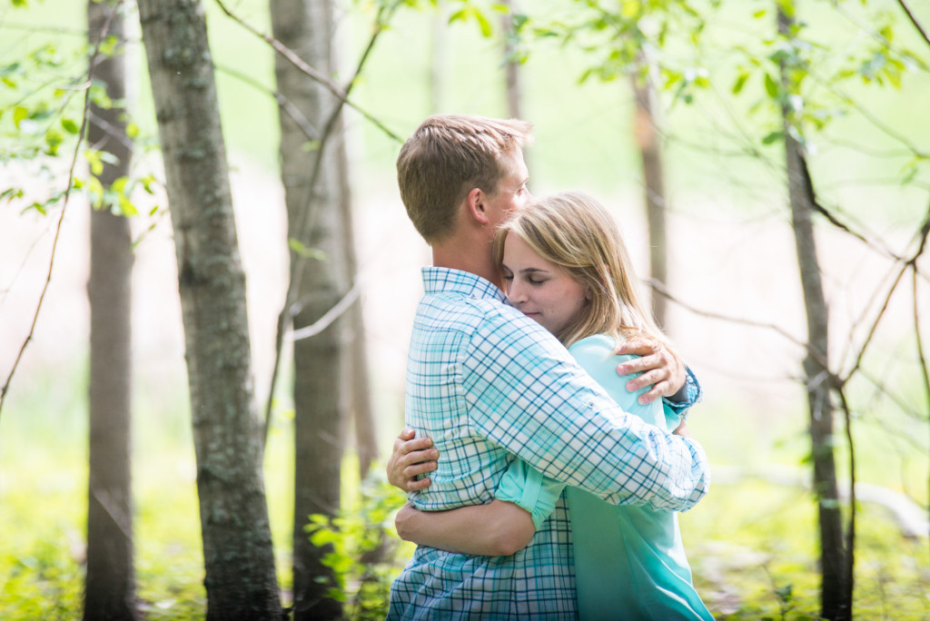 Carly and Todd's summer engagement at Springbrook Nature Center