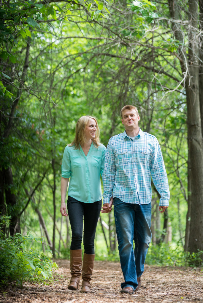 Carly and Todd's summer engagement at Springbrook Nature Center