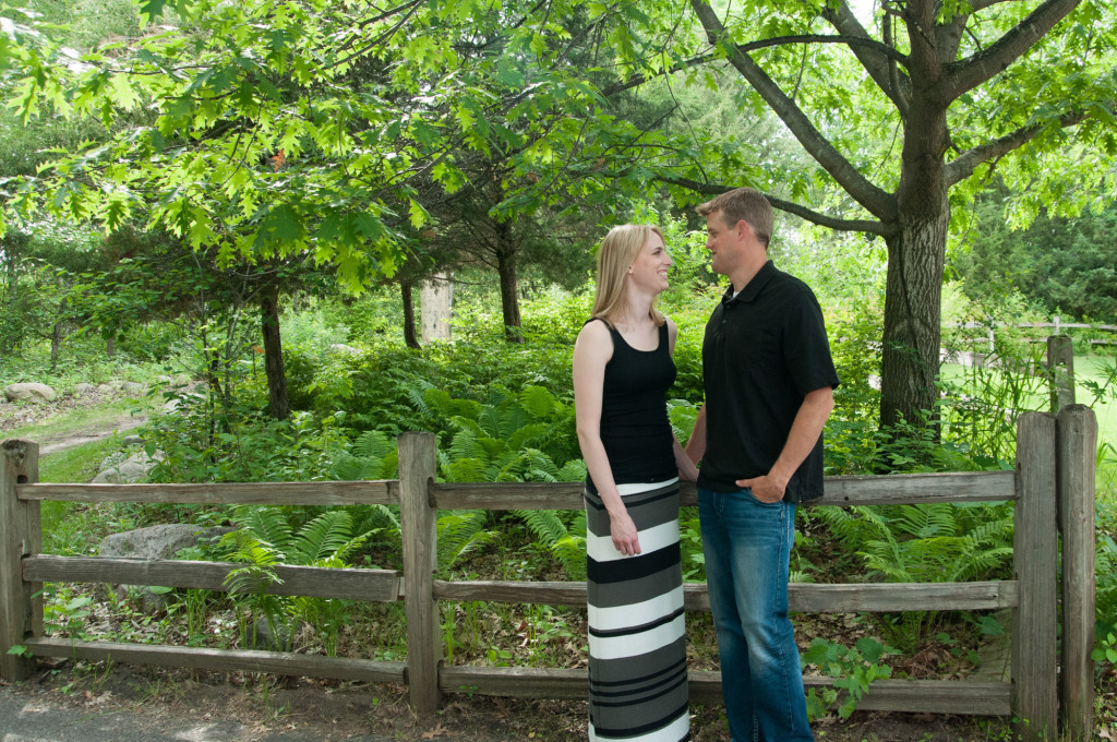 Carly and Todd's summer engagement at Springbrook Nature Center