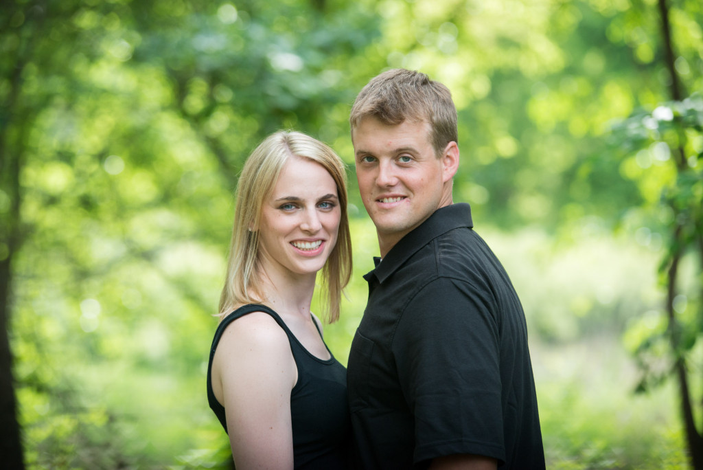 Carly and Todd's summer engagement at Springbrook Nature Center