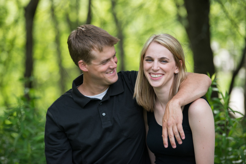 Carly and Todd's summer engagement at Springbrook Nature Center