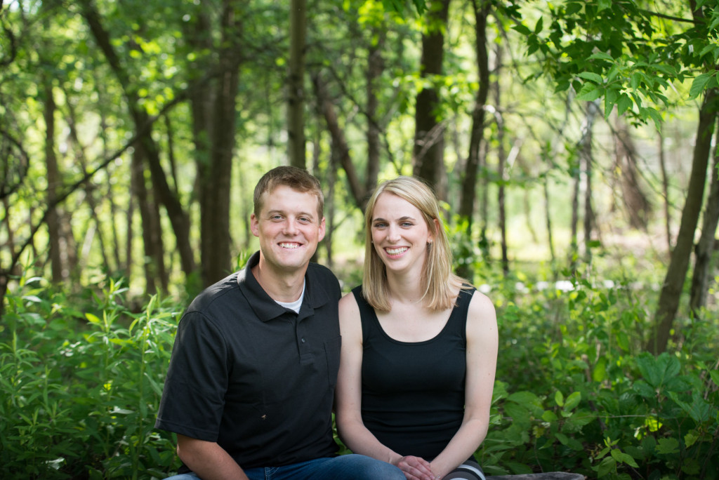Carly and Todd's summer engagement at Springbrook Nature Center