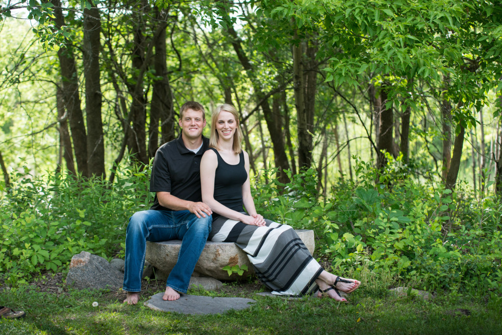 Carly and Todd's summer engagement at Springbrook Nature Center
