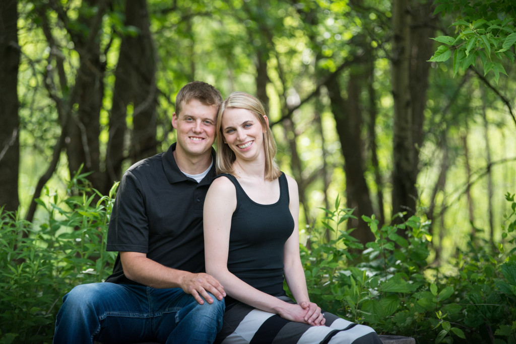 Carly and Todd's summer engagement at Springbrook Nature Center