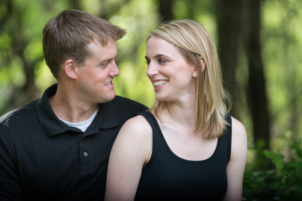 Carly and Todd's summer engagement at Springbrook Nature Center