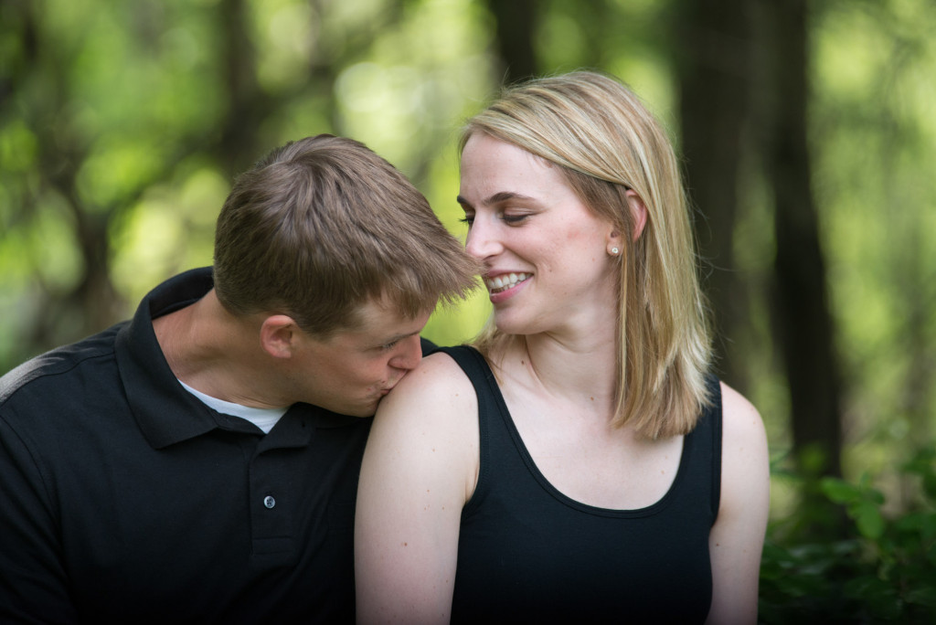 Carly and Todd's summer engagement at Springbrook Nature Center