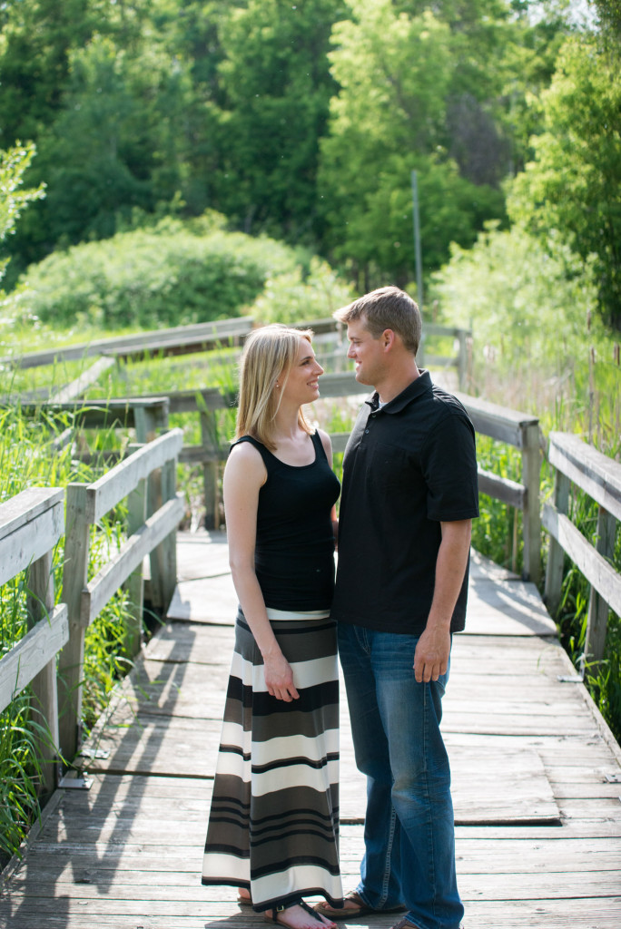 Carly and Todd's summer engagement at Springbrook Nature Center