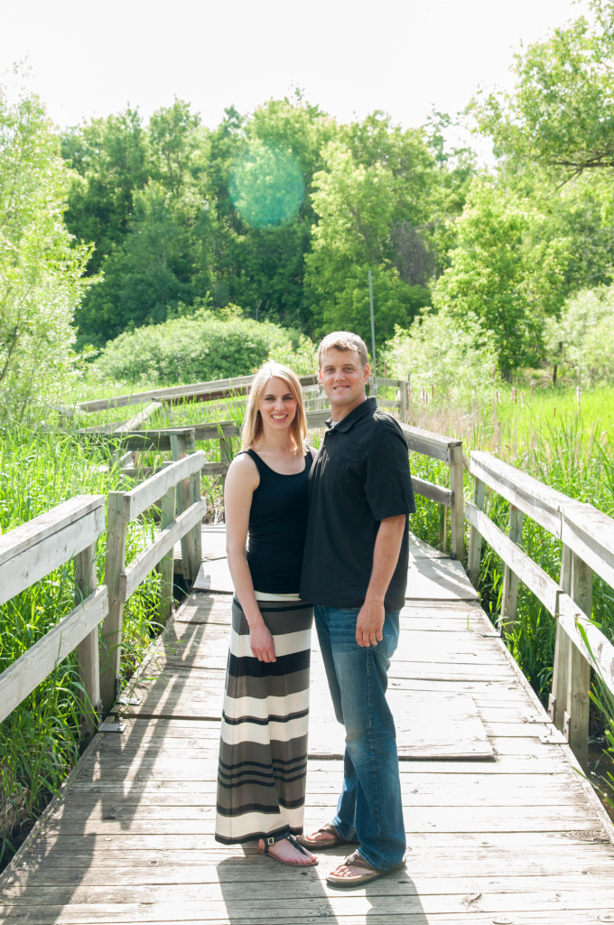 Carly and Todd's summer engagement at Springbrook Nature Center