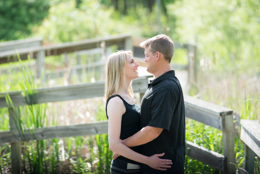 Carly and Todd's summer engagement at Springbrook Nature Center