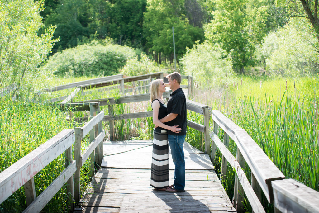 Carly and Todd's summer engagement at Springbrook Nature Center