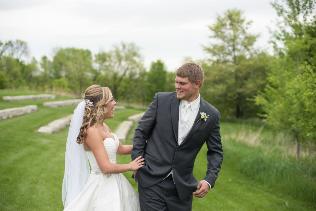 Danielle and Jared's spring wedding in Buffalo, MN