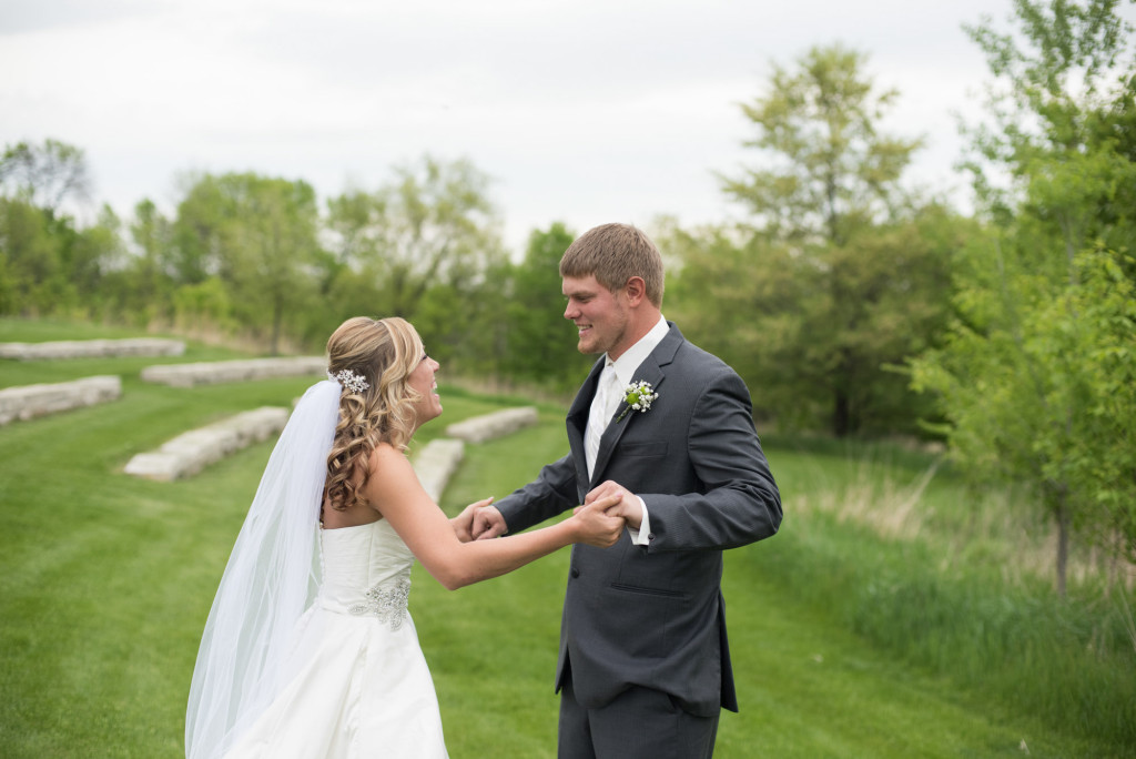 Danielle and Jared's spring wedding in Buffalo, MN