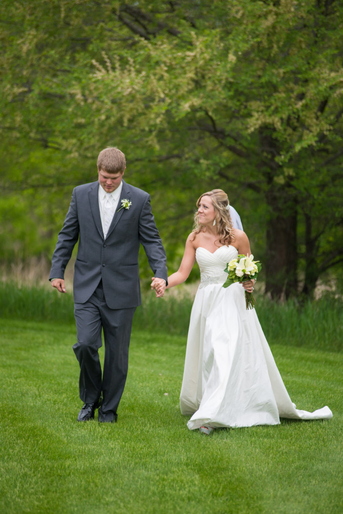 Danielle and Jared's spring wedding in Buffalo, MN