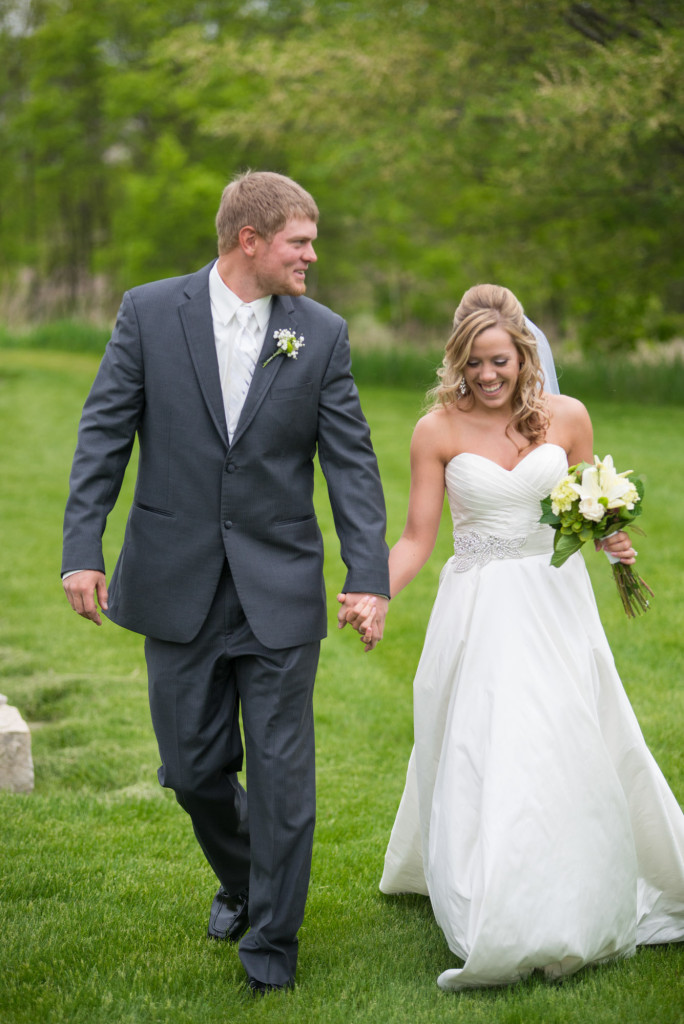 Danielle and Jared's spring wedding in Buffalo, MN