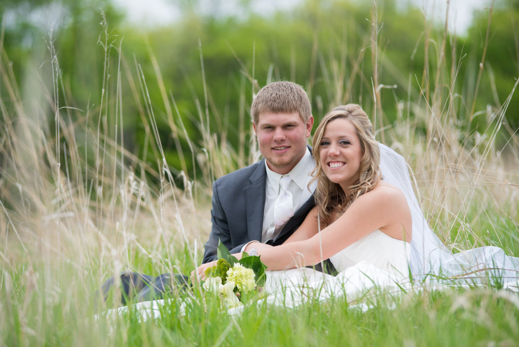 Danielle and Jared's spring wedding in Buffalo, MN