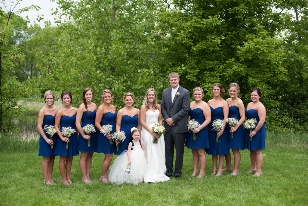 Danielle and Jared's spring wedding in Buffalo, MN
