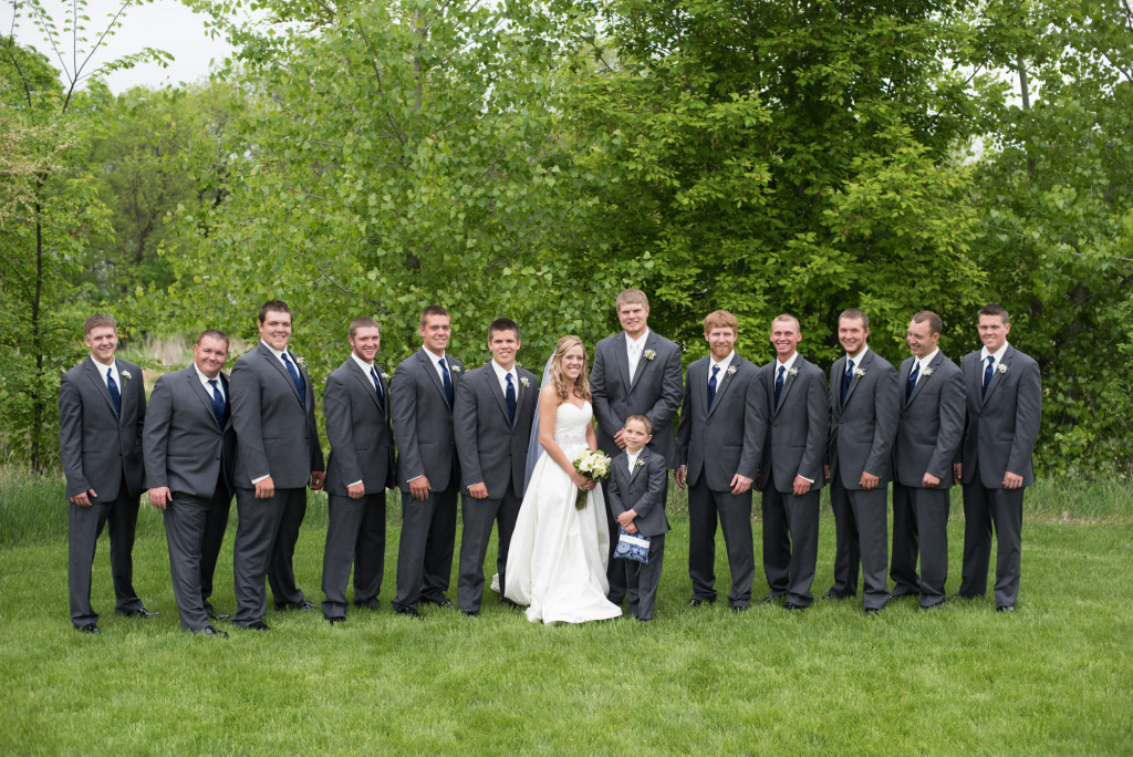 Danielle and Jared's spring wedding in Buffalo, MN