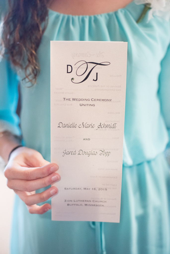 Danielle and Jared's spring wedding in Buffalo, MN