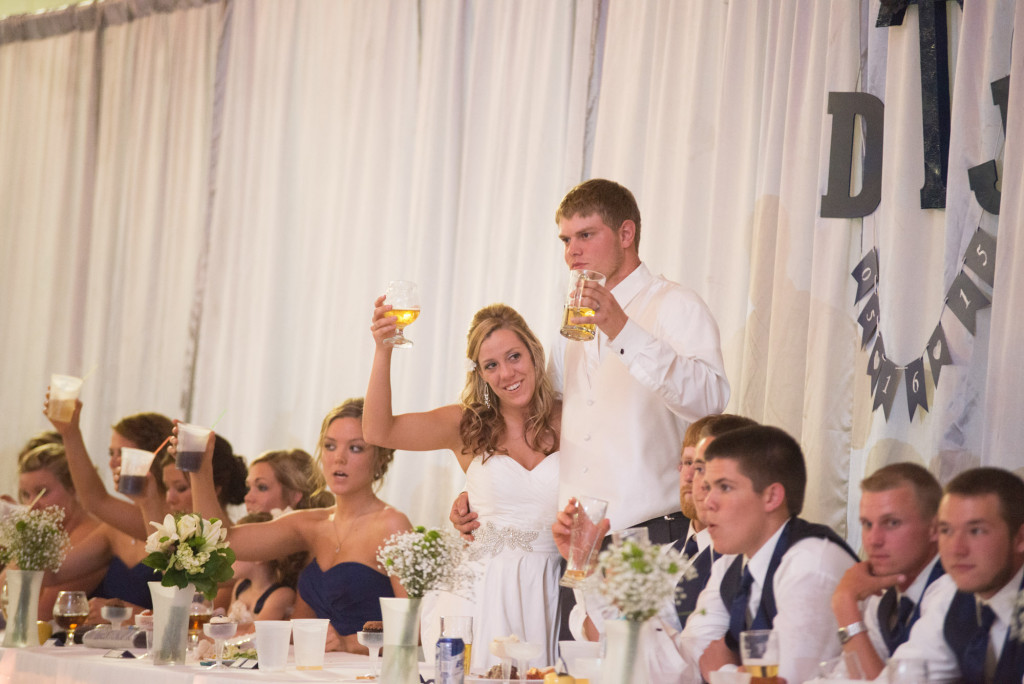 Danielle and Jared's spring wedding in Buffalo, MN