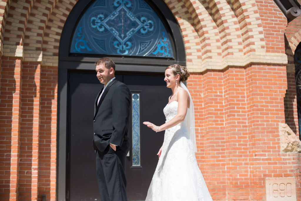 Rachael and Chris's summer baseball themed wedding in Waverly, MN