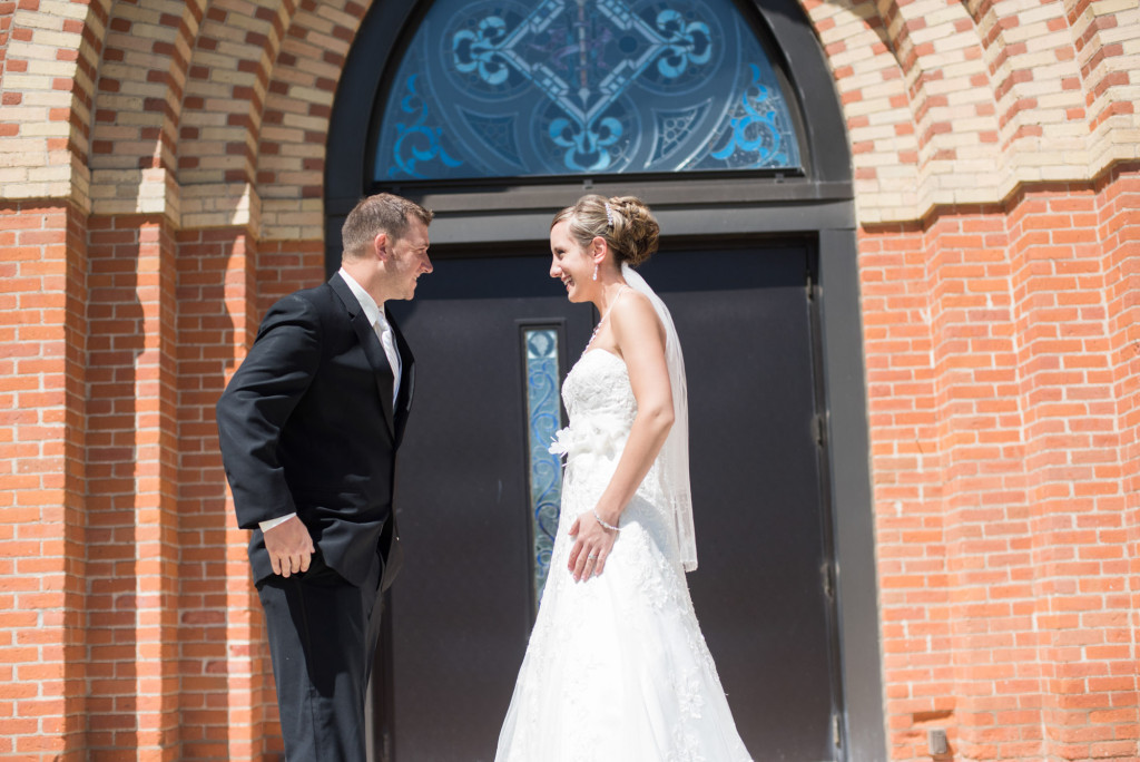 Rachael and Chris's summer baseball themed wedding in Waverly, MN